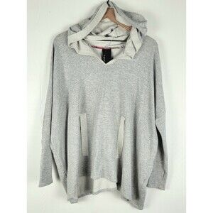 Anthropologie Dolan T-Shirt Women's Hoodie Sweatshirt Oversized Sz L Thumb Holes